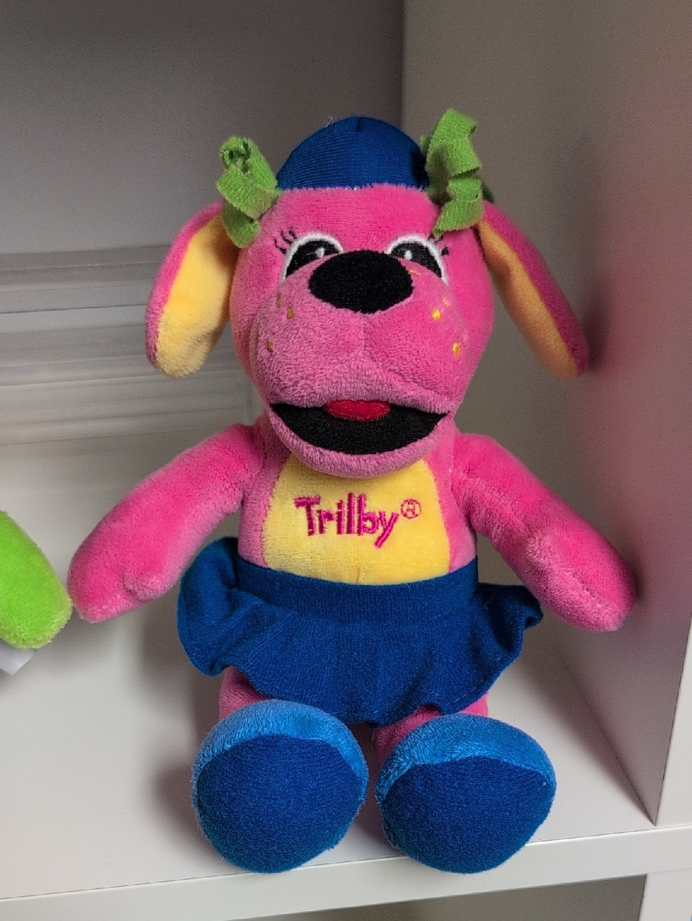 9" RAGGS Plush Fiesta Trilby And Raggs Blue And Pink Dog Collectible Y2k - Picture 3 of 8